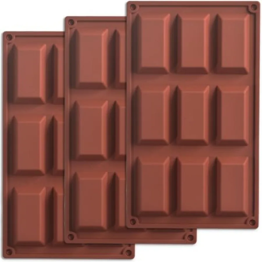 9 تجاويف كتل شبه منحرف قالب من السيليكون الغذاء الصف غير عصا قوالب مرنة لصابون شمعة الشوكولاته الراتنج الفن والخبز Pa