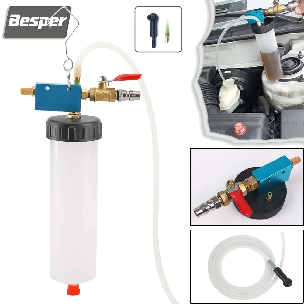 Auto Car Brake Fluid Extractor Pump Oil Change Replacement Tool with Hose Manual Fuel Suction Filler Fluid Oil Change Evacuator