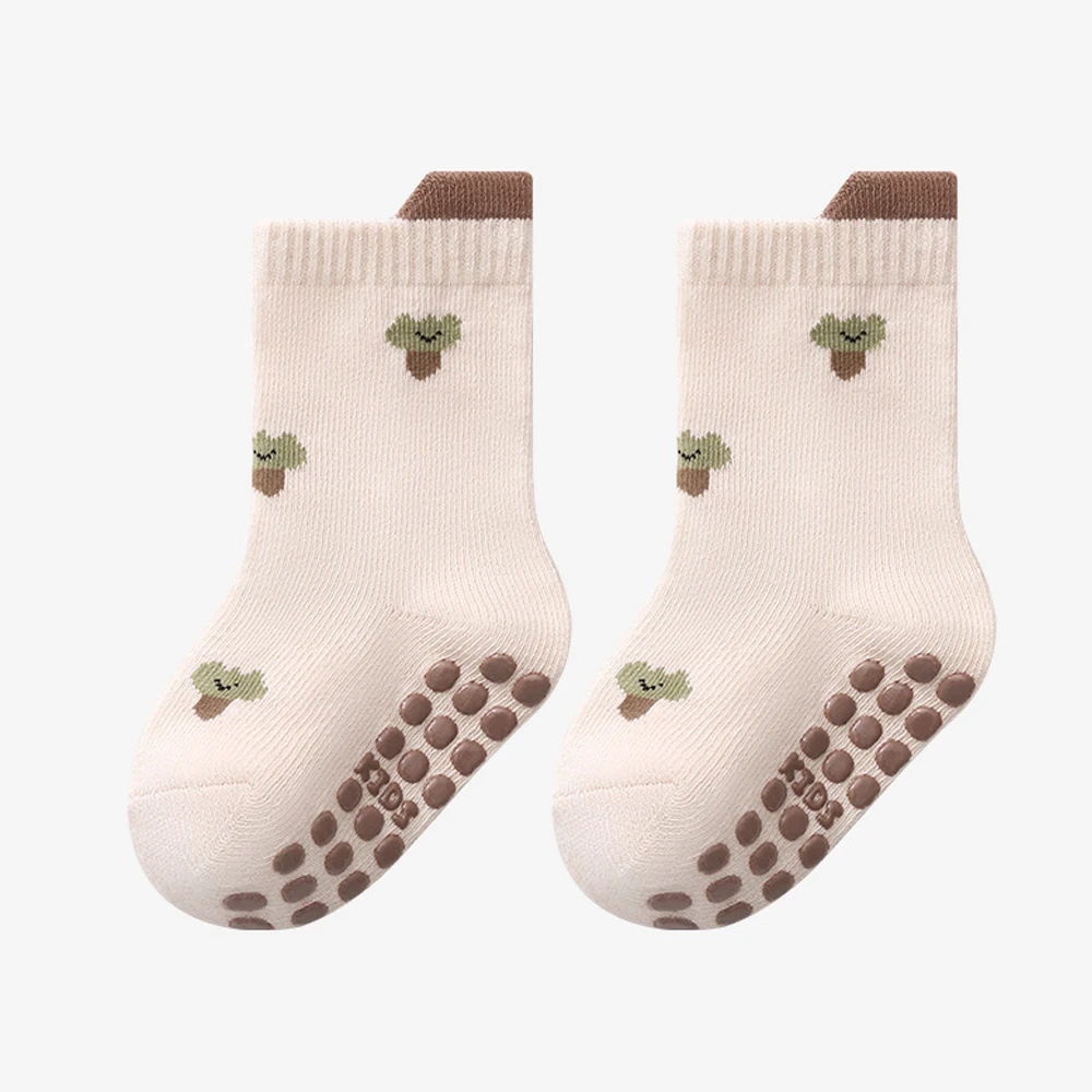 5 Paar Rutschfeste Babysocken mit Cartoon-Tiermuster, Kindersocken zum Laufen, Trampolinsocken, Bodensocken – Detail 11