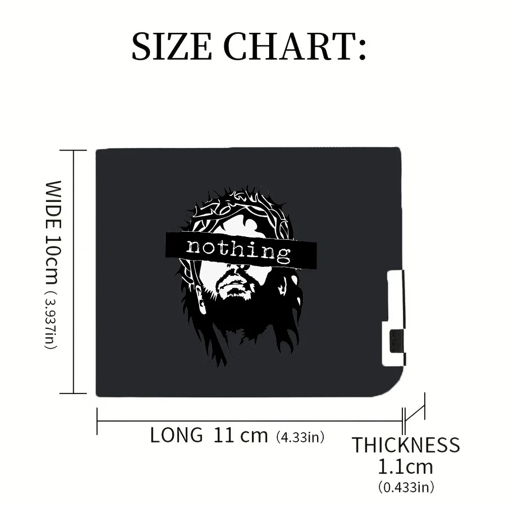 محفظة رجالية كاجوال عصرية كرتونية هيب هوب وحامل بطاقات الائتمان وحقيبة تخزين محمولة مع سحاب - هدية لصديقك