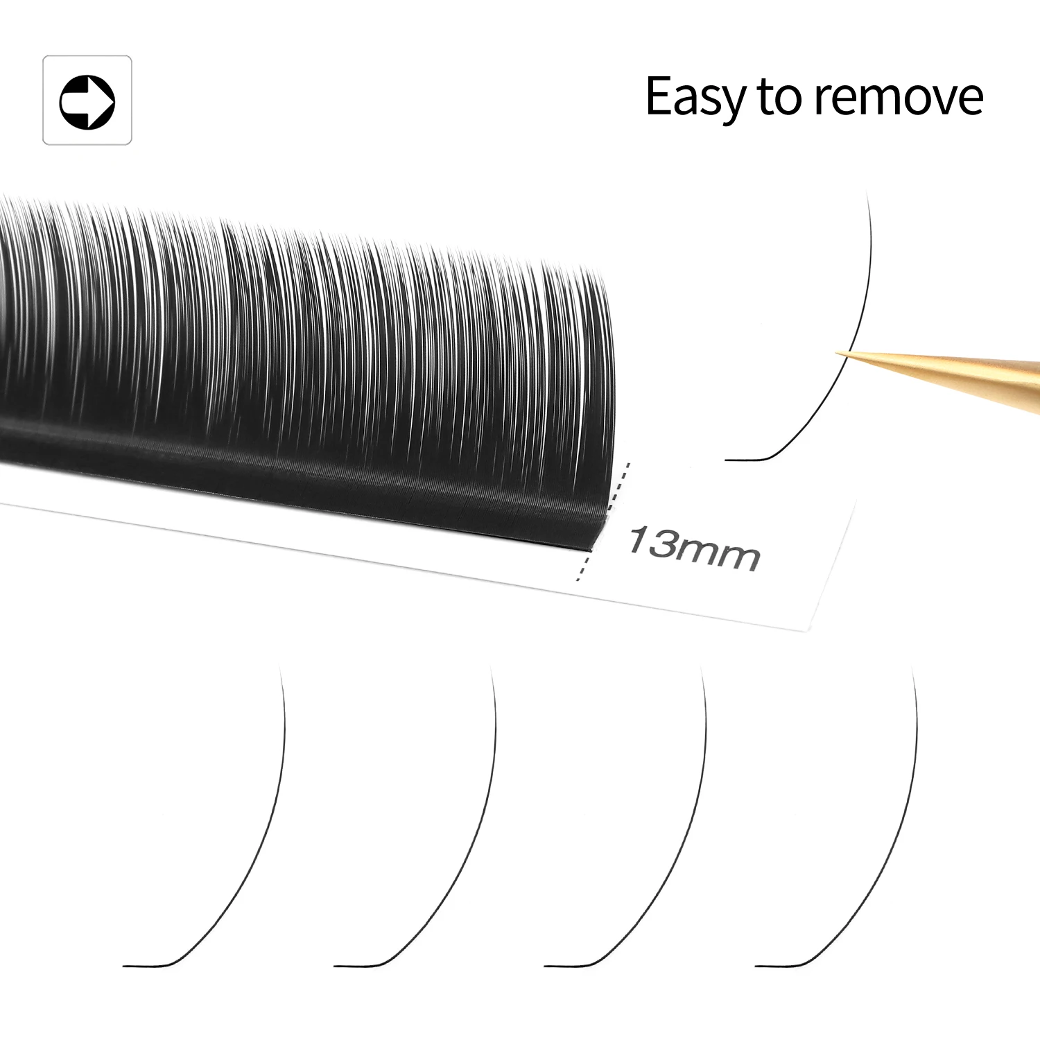 XIUSUZAKI New 3D W Eyelash Extension Matte Black Classic Individual Volume Lashes Extensions Short Stem Single 2D Y False Lash