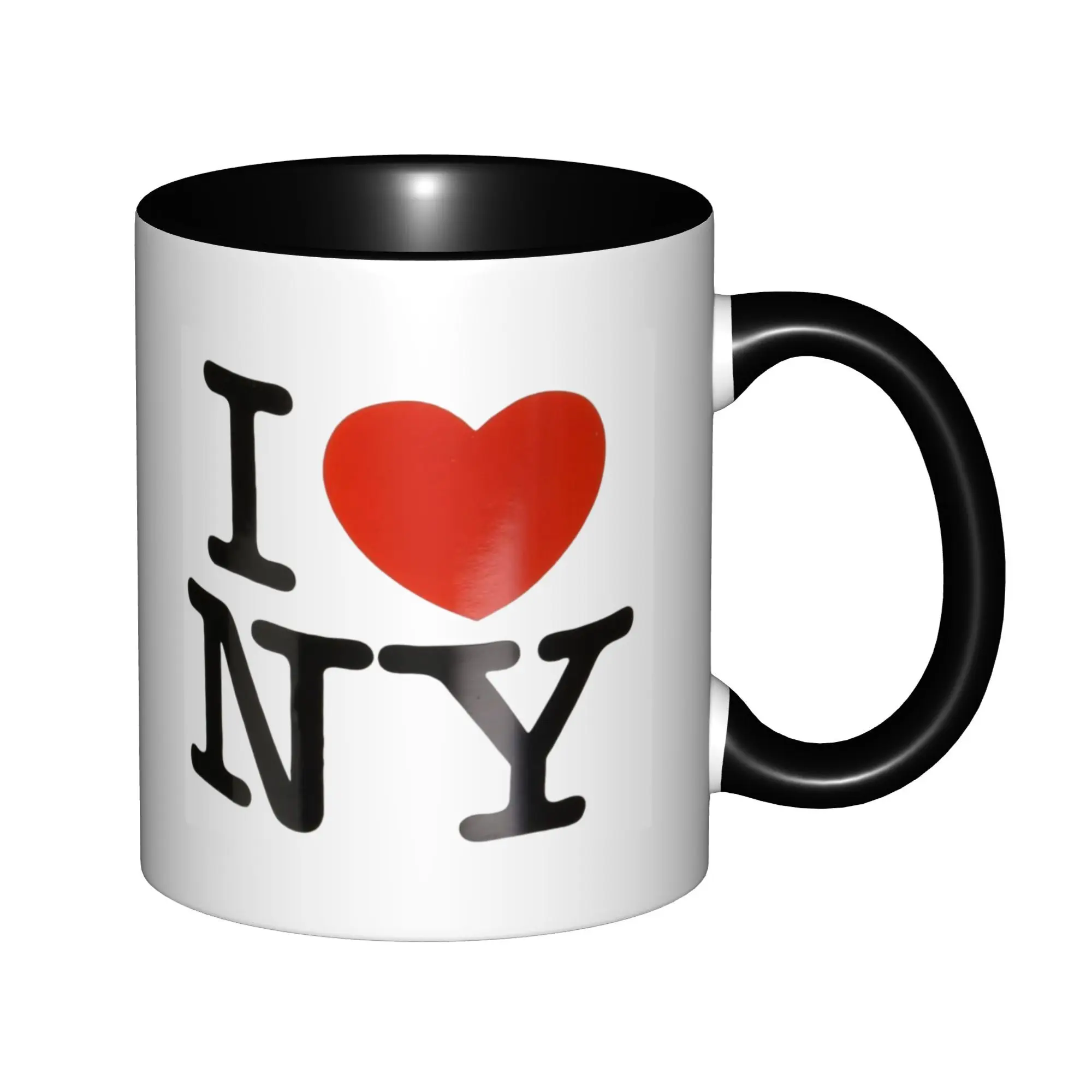 I Love NY from the New York City Mugs With Black Handle Birthday Coffee Mugs Ceramic Tea Cups 11oz