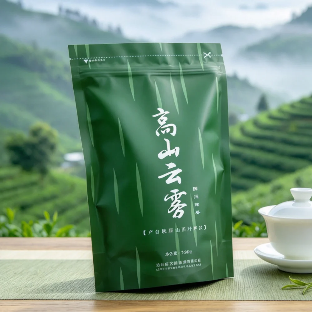 250g/500g Chinese Black Tea Set Zipper Bags TieGuanYin Da Hong Pao Recyclable Sealing Packing Bag A variety of options