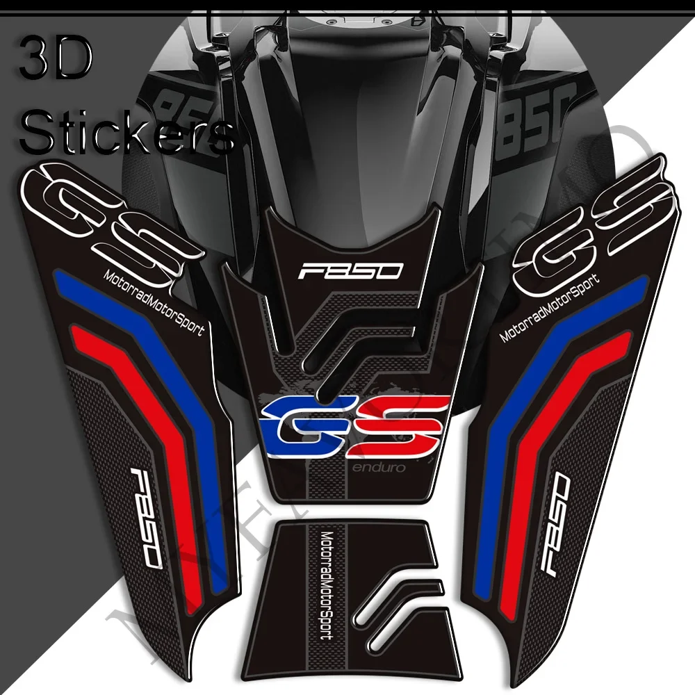 

Stickers Decals Protector Tank Pad Grips Gas Fuel Oil Kit Knee Trunk Luggage For BMW F850GS