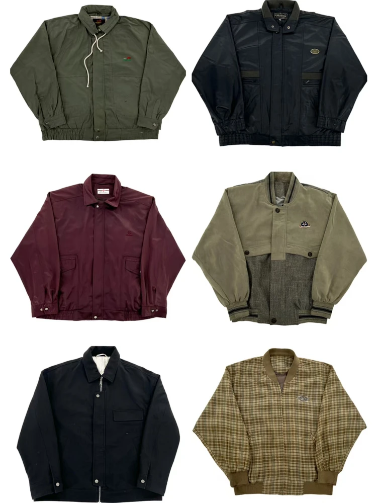 

Винтажная свободная бейсбольная куртка для мужчин и женщин, весна-осень Faion Urban Sle, длинное пальто с откидным воротником-стойкой, обычная длина