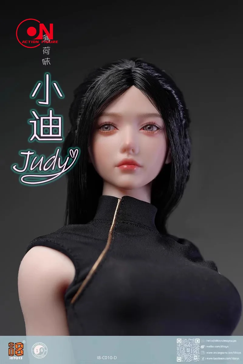 2025 Q3 I8TOYS 1/6 I8-C010 Mint gearomatiseerde Judy Beweegbare Ogen Head Sculpt Kostuum Kleding Model Fit 12 ''Soldaat Action Figure