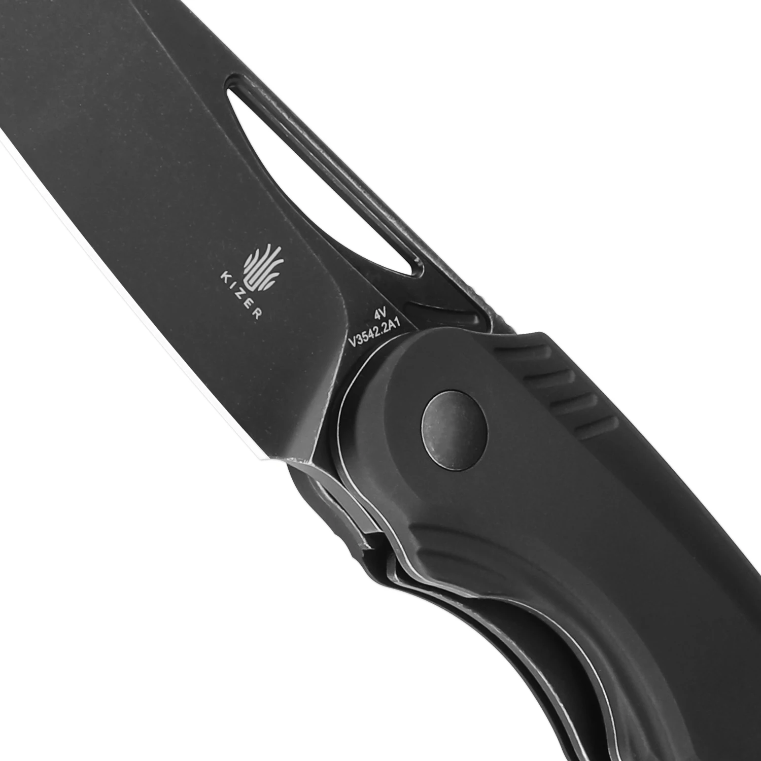 Kizer Pocket Knife Kobold 2.0 V3542.2A1 2023 New Aluminium Handle with 4V Steel Blade Bushcraft Knife for Outdoor Tools