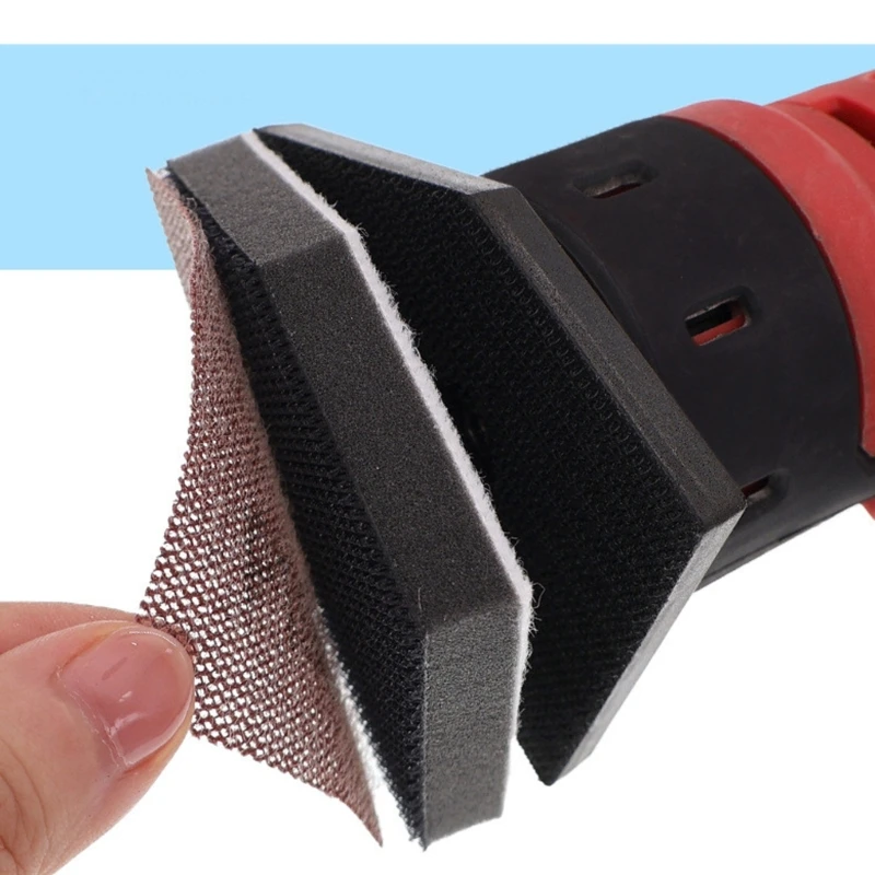 63x88mm Polyester and Nylon Sanding Pads, 5-Piece Pad Supply Set