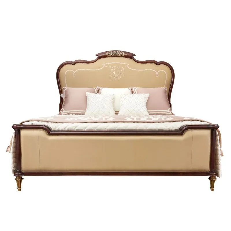 

American 1.8 meters double bed master bedroom European wedding bed bedroom