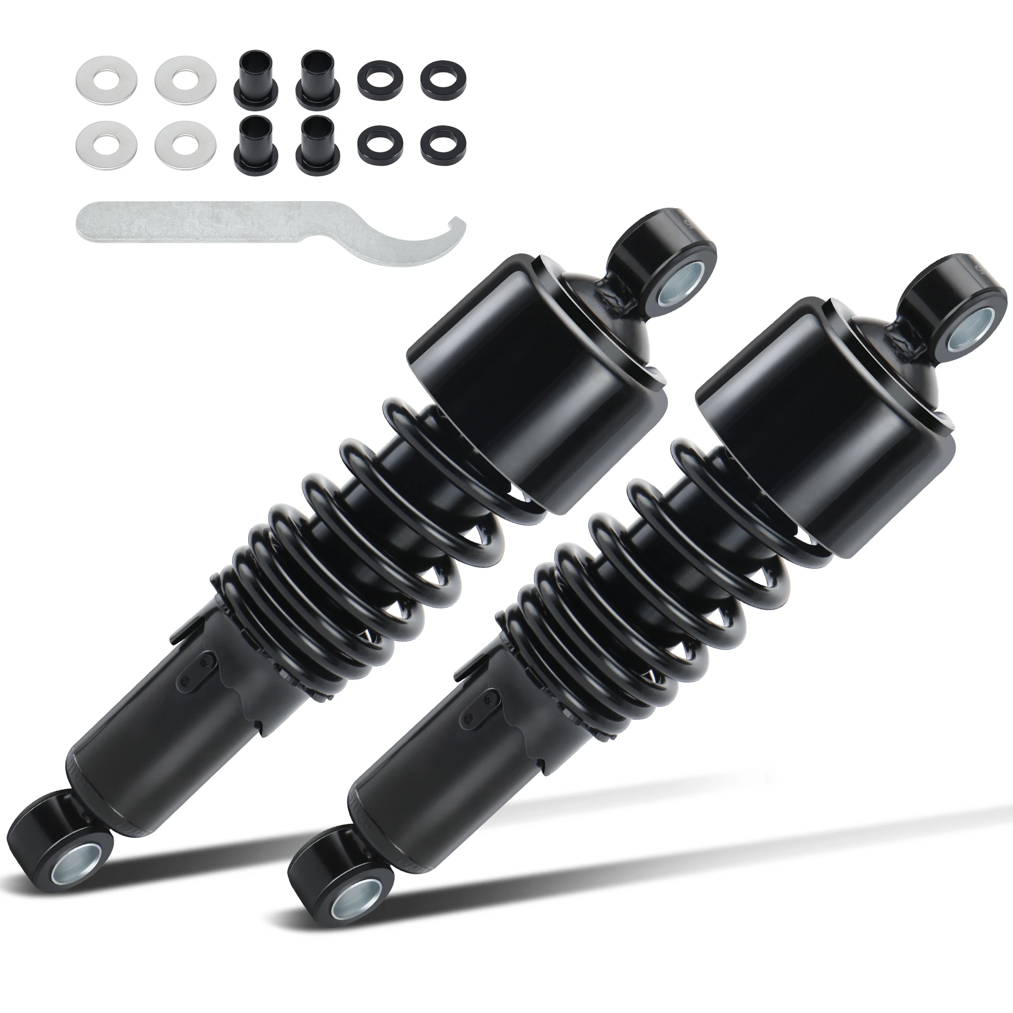 دراجة نارية 10.5 "/267 مللي متر خفض طقم تعليق الصدمات الخلفية لـ Harley 1980-Up Touring ، 1983-Up Sportster ، 1991-Up Dyna