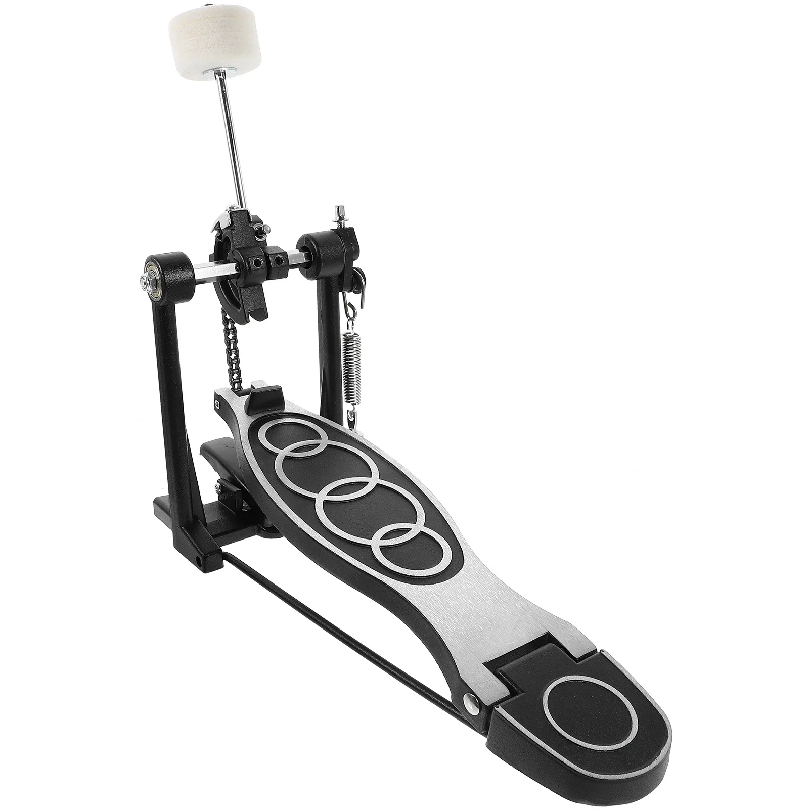 

Bass Drum Pedal Single Pedal for Drum Set High Stability Aluminum Alloy Material Simple Operation Long-Lasting