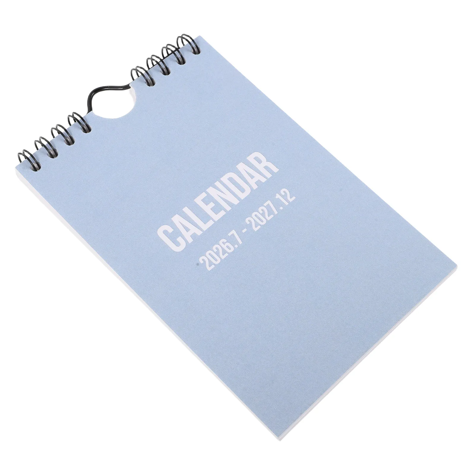 Small Wall Calendar 2026-2027 Minimalist Nordic Style Foldable Mini Desk Calendar with Notepad Stand for Office Dorm Studio