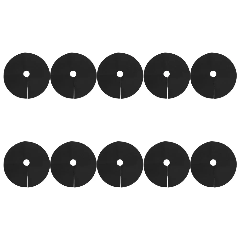 

10 Pcs Ecological Weeding Cloth Gardening Tree Protector Black Fabric Indoor Light Blocking Landscape Mat