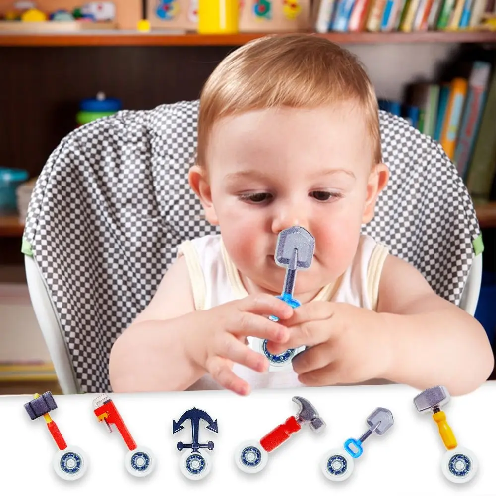

20Pcs Set Simulation Hammer Fingertip Gyro Toy Tool Shape Pocket Size Mini Finger Gyro Screwdriver Look Spanner Style