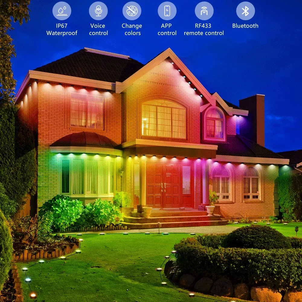 CL Lighting OEM ODM Factory Wholesale Smart Rgb Magic Color Outdoor Waterproof Led Permanent Christmas Holiday Lights