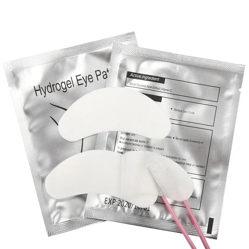 جل لصقة إطالة الرموش ، خالي من الوبر ، ملصق تحت العين ، لوازم رفع الرموش ، بقع هيدروجيل ، أداة مكياج نسائية ، 50 زوجًا #3