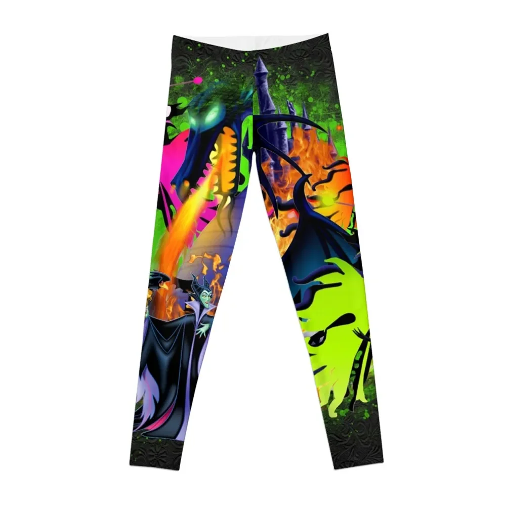 

evil spell Leggings gym pants joggers for flared Womens Leggings