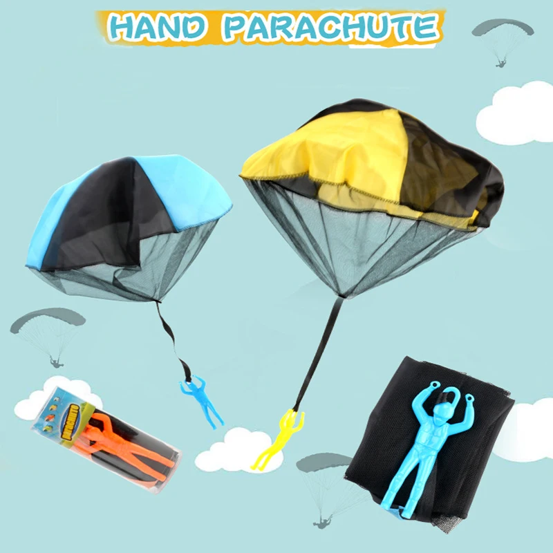 Decompression Toy Kid Mini Parachute Indoor Outdoor Sport Toy Kindergarten Hand Throwing Small Toy Parent-child Interactive Game