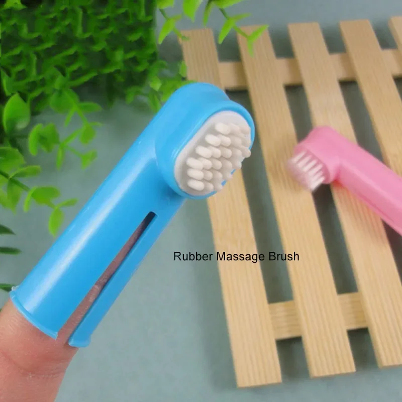 Super Soft Pet Cleaning Finger Toothbrush Teddy Dog Brush Bad Breath Tartar Teeth Tool Dog Cat  Pet Supplies Dog Toothbrushes