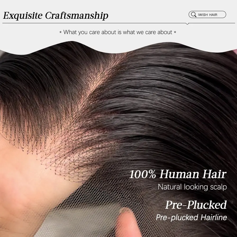 100% ريمي خصلات الشعر المستعار الإنسان مستقيم 13x6 كامل أمامي الدانتيل الباروكة 16-36 بوصة الدانتيل الشفاف الباروكات اللون الأسود الطبيعي للمرأة