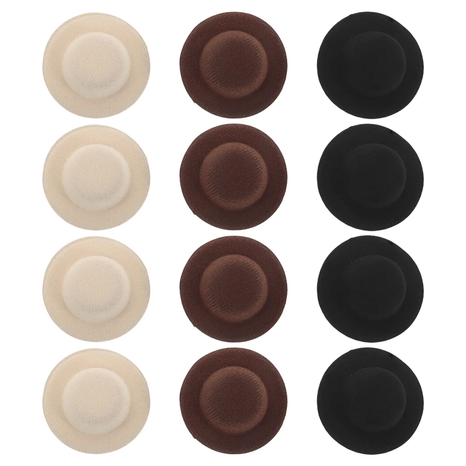 

Набор из 12 мини-заколок для волос в виде шляпок, милые заколки в западном стиле для женщин, для повседневных образов, тематических мероприятий, костюмированных игр, декор для укладки волос