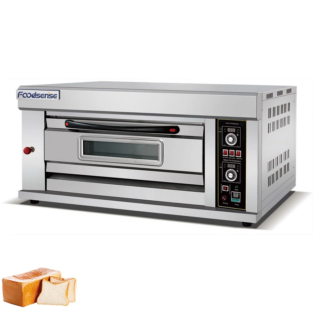 2023 Commercial Single Deck Double Tray Electric Bread Baking Gas Oven