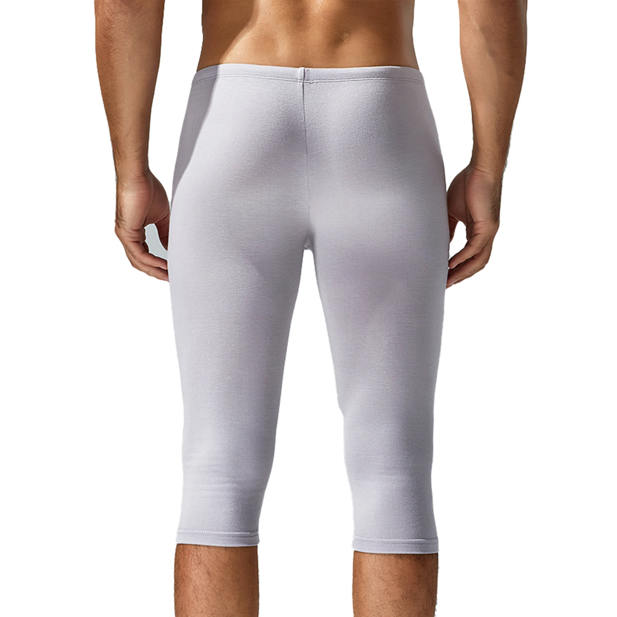 

Men's Sports Running Pants Men Fashion Sexy Short Pants Gym Fitness Training Tight Shorts Slim Fit Leggings Casual Knee Bottoms