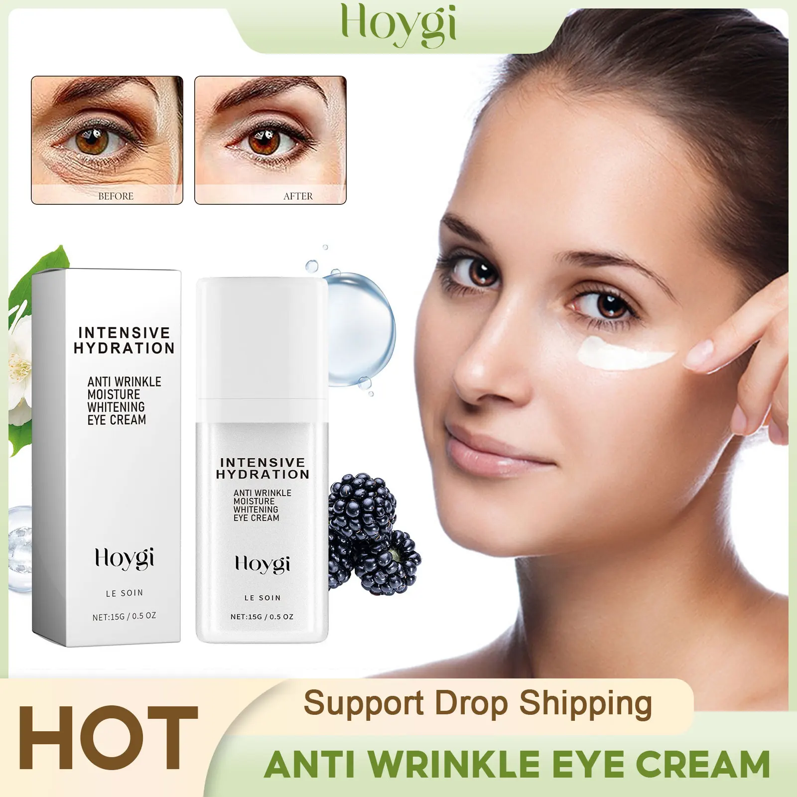 

Anti Wrinkle Eye Cream Dark Circles Removal Reduce Eye Bags Anti Puffiness Fade Fine Line Nourishing Collagen Lifting Eye Cream