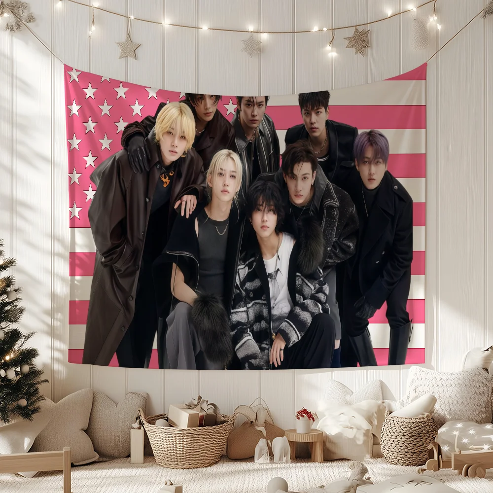 Popular Kpop S-Stray K-Kids-S flag For Garden Party Living Room Home Wall Decor Banner Bedroom Outdoor Tapestry