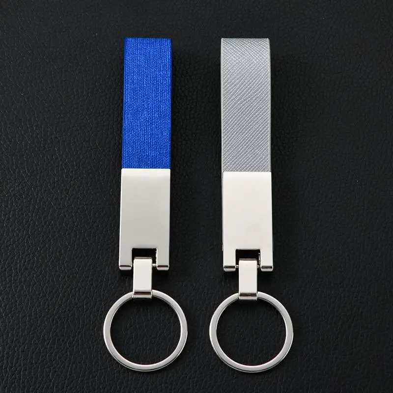 1 Stück Schlüsselanhänger Personalisierter Metall-Leder-Schlüsselring Auto-Zubehör Geschenk – Detail 2