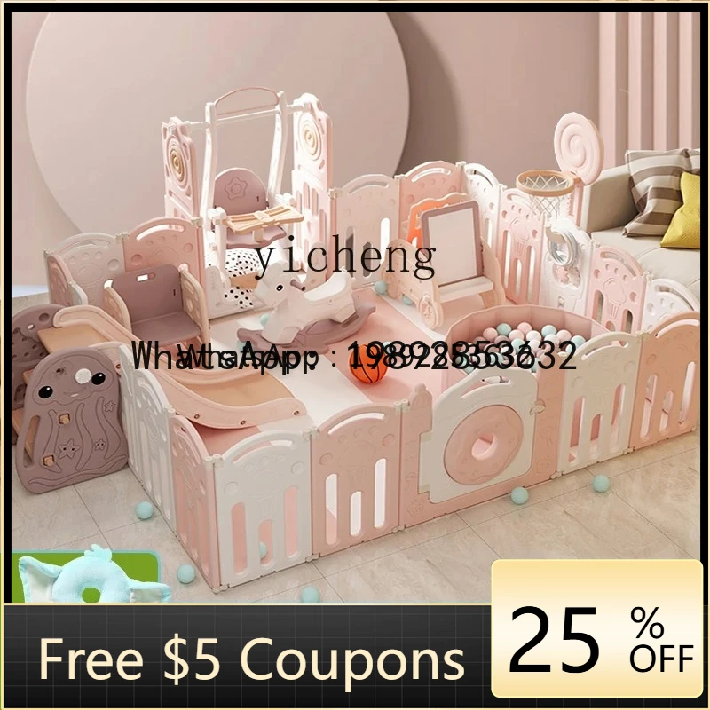 

WL Children's Game Fence Paradise Baby Crawling Mat Drop-Resistant Baby's Ground Toddler Safety Fence