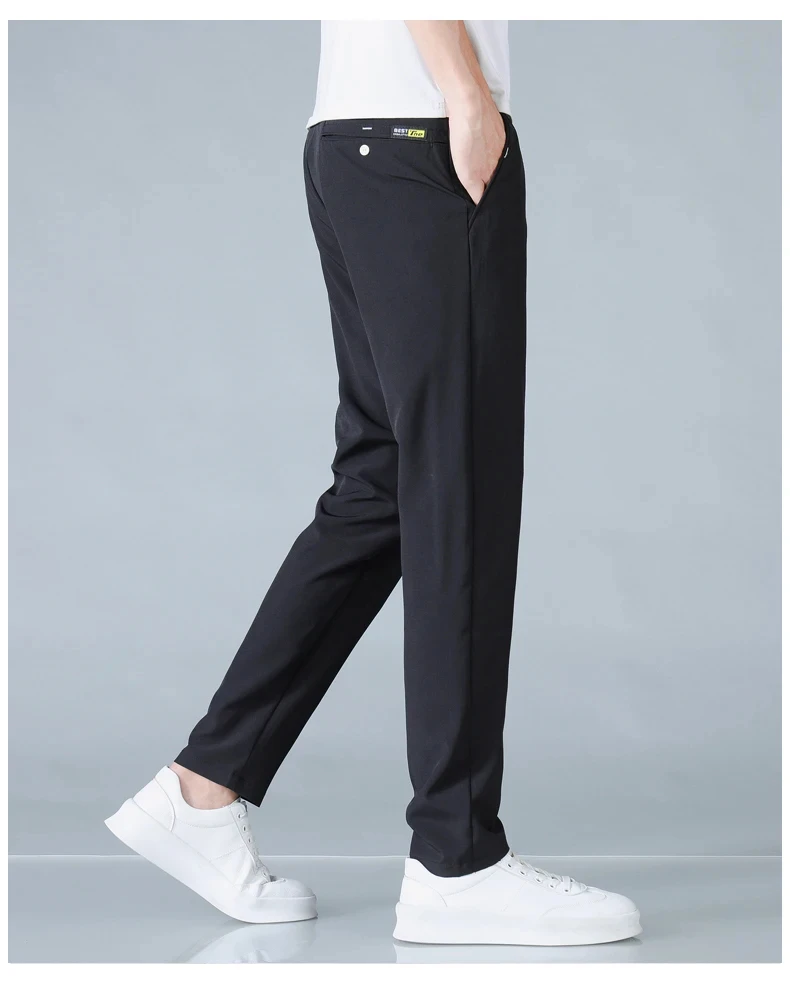 Herren Freizeithosen Korea Mode Sommer Slim Fit Hosen Hochwertige Elastische Taille Gerade Golf Sporthosen Herrenbekleidung – Detail 20