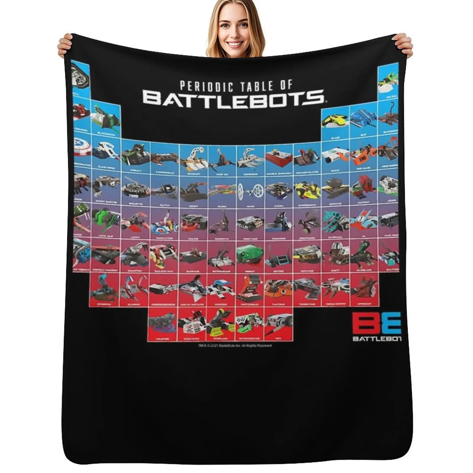 

Battlebot Robots Robotics Bots Battlebots Logo Battlebots Design Battlebots Discount Dres Throw Blanket Christmas blanket gift