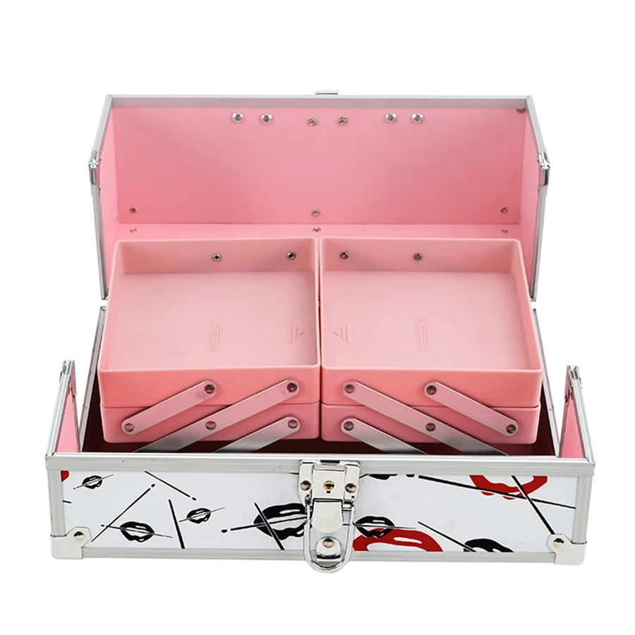 Портативный органайзер для макияжа, женский косметичка, дорожный косметичка, косметичка, коробка для хранения макияжа, органайзер для ювелирных изделий, часов