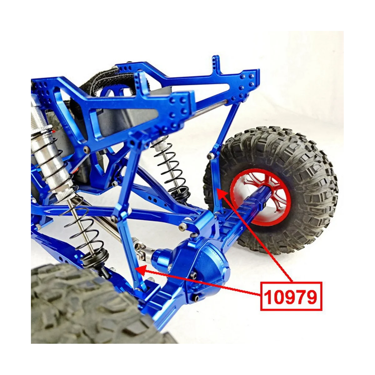 Części do modernizacji samochodów RC 10979 drążek pociągowy dolny (Al) do Ftx Outlaw VRX Racing RH1043/1045/1043SC/1045SC