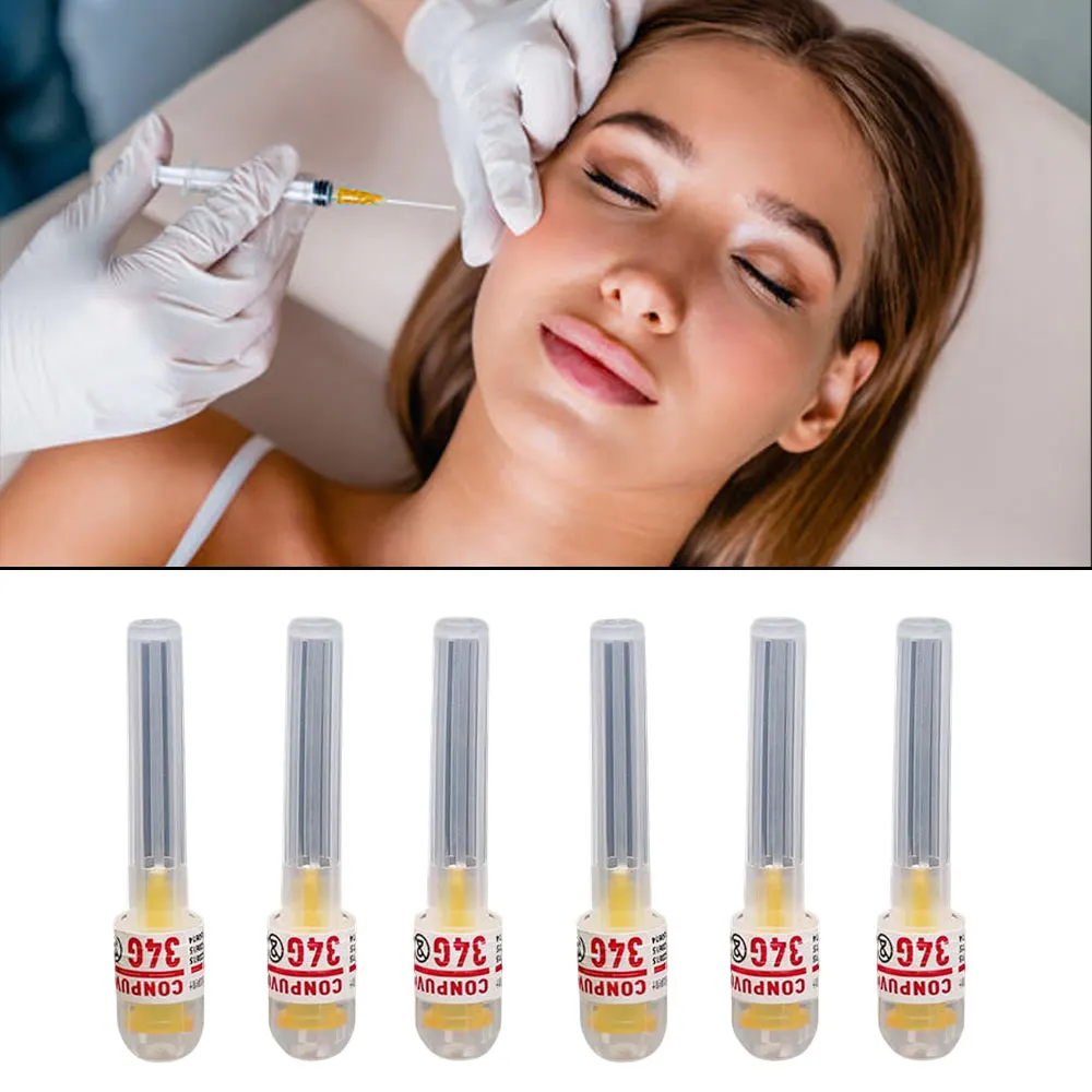 10-100PCS 34G Medical Disposable Pricking Needle Cosmetic Micro Adjustment Operation Water Light Pen Syringe Small Pen Tip