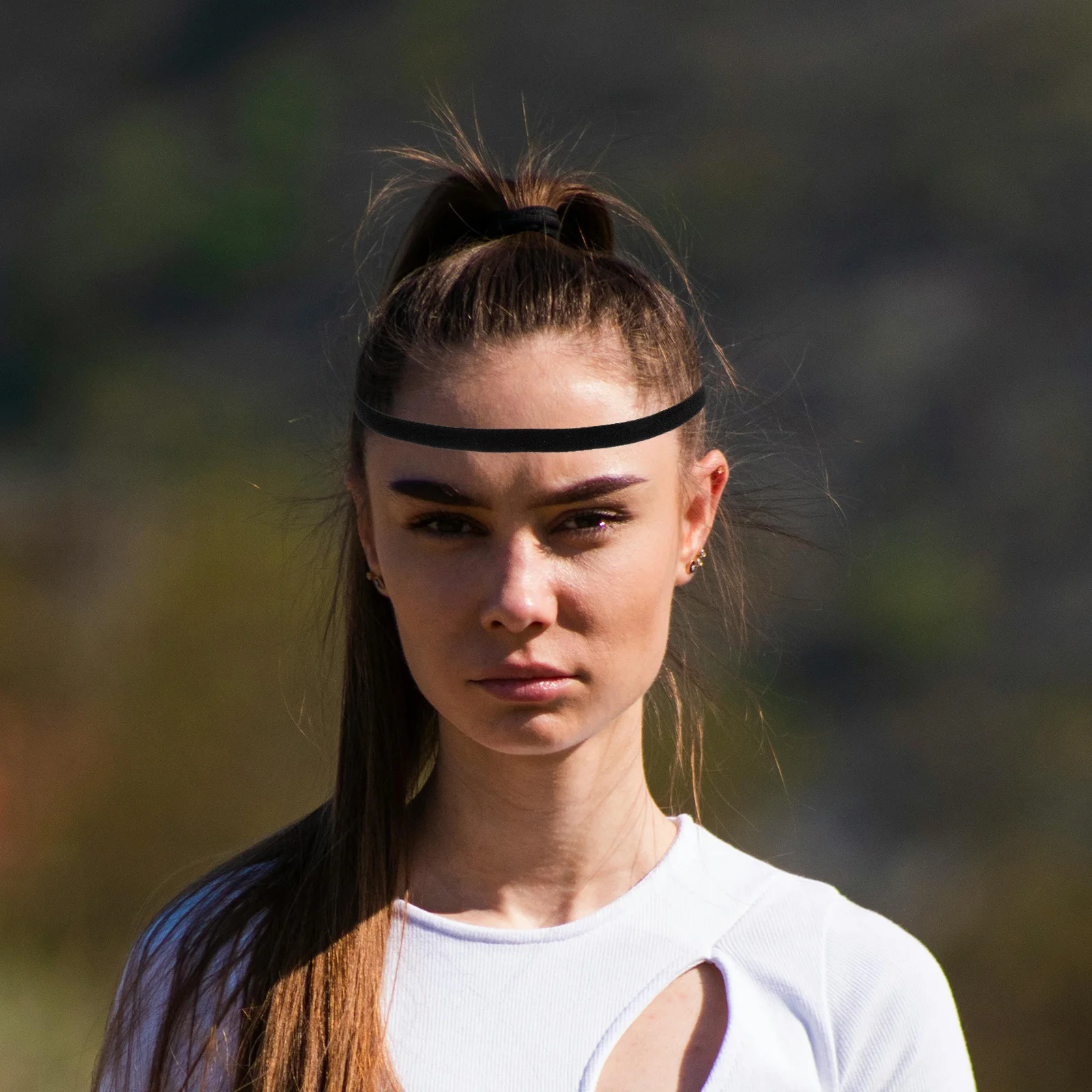 

9pcs Running Headband 2.76 Inch Stretchy Fabric Sweat Absorption Band For Sports Yoga Dance Exercise Fitness Training Headwear