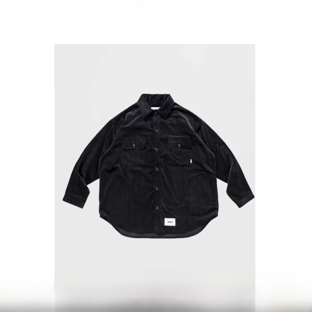 

Humans Mades WCN Вельветовый цвет Повседневный длинный све irt Свободный крой Весна Осень Зима Молодежный тренд