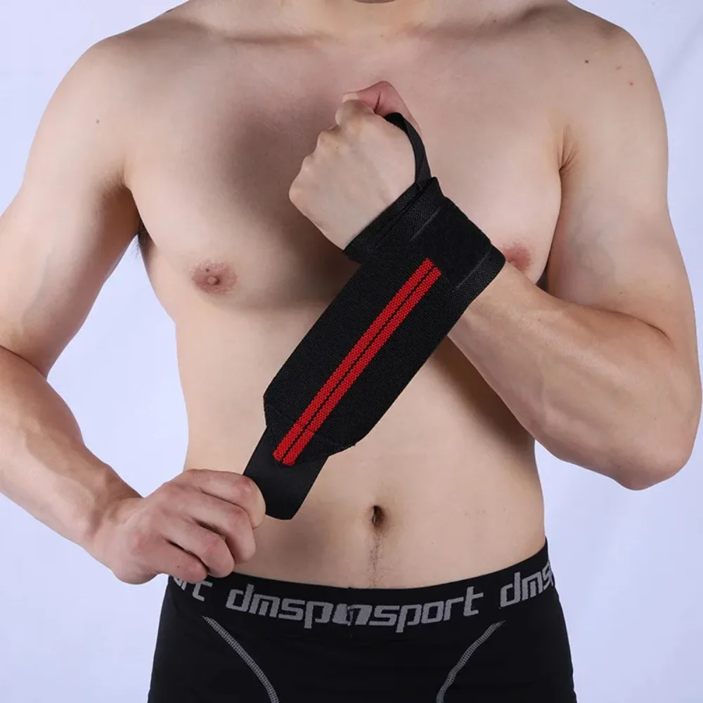 2 pcs Elastic Wrist Wraps, Wrist Support Brace, Wrist Wraps Guard Wrist Band For Gym Weightlifting, Fitness Protection, Barbell image 2