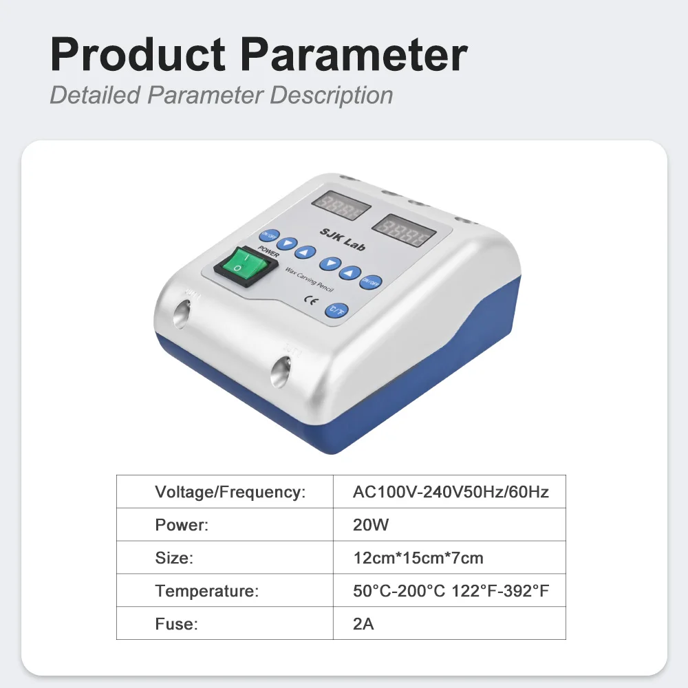 Dental Electric Wax Carving Double Pen With 6 Wax Tips Electrical Appliances Carving And Molding Wax Dentistry Lab Instrument
