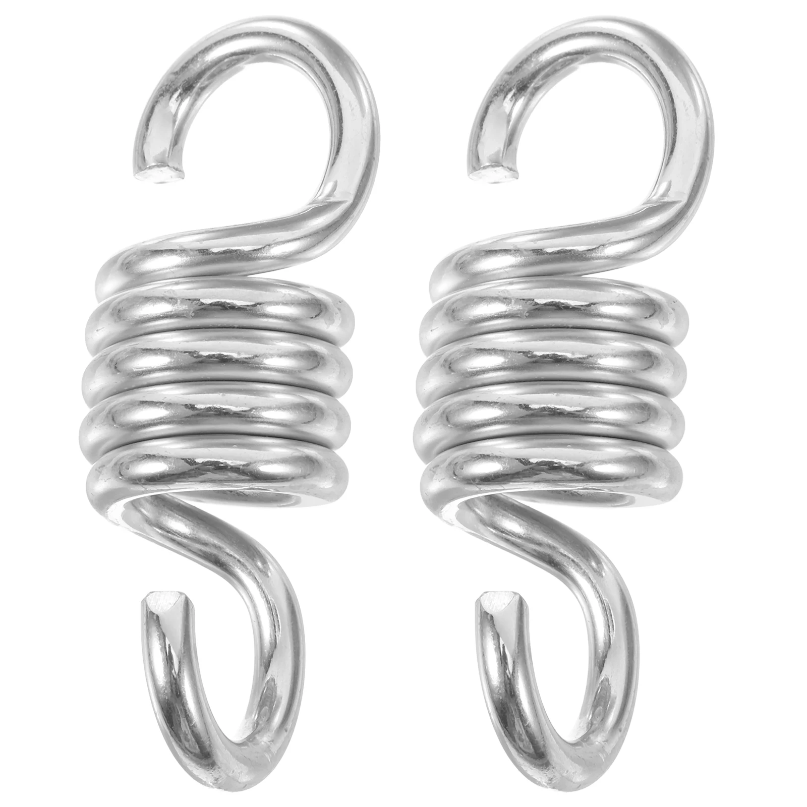 

2PCS Swing Spring φ6.5*φ34*95 Heavy Duty Steel Hooks for Hammock Chair Porch Swing Hanging Kit Outdoor Patio Egg Chair Spring