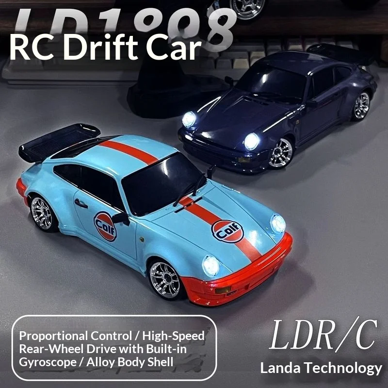 

New Ld1899 Gtr 1/18 Rwd Rc Drift Car 2.4g Esp Gyroscope Alloy Body Remote Control Racing Toy Gift For Boys