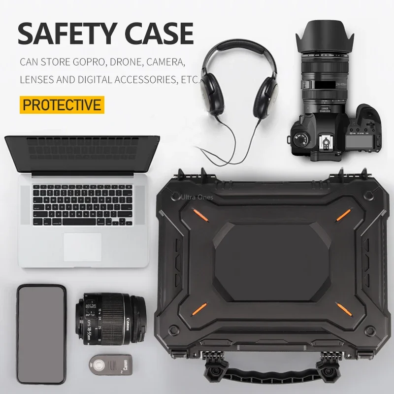 Tactical Gun Pistol Camera Protective Case Safety Bag Waterproof Hard Shell Airsoft Tool Storage Box Hunting Accessories