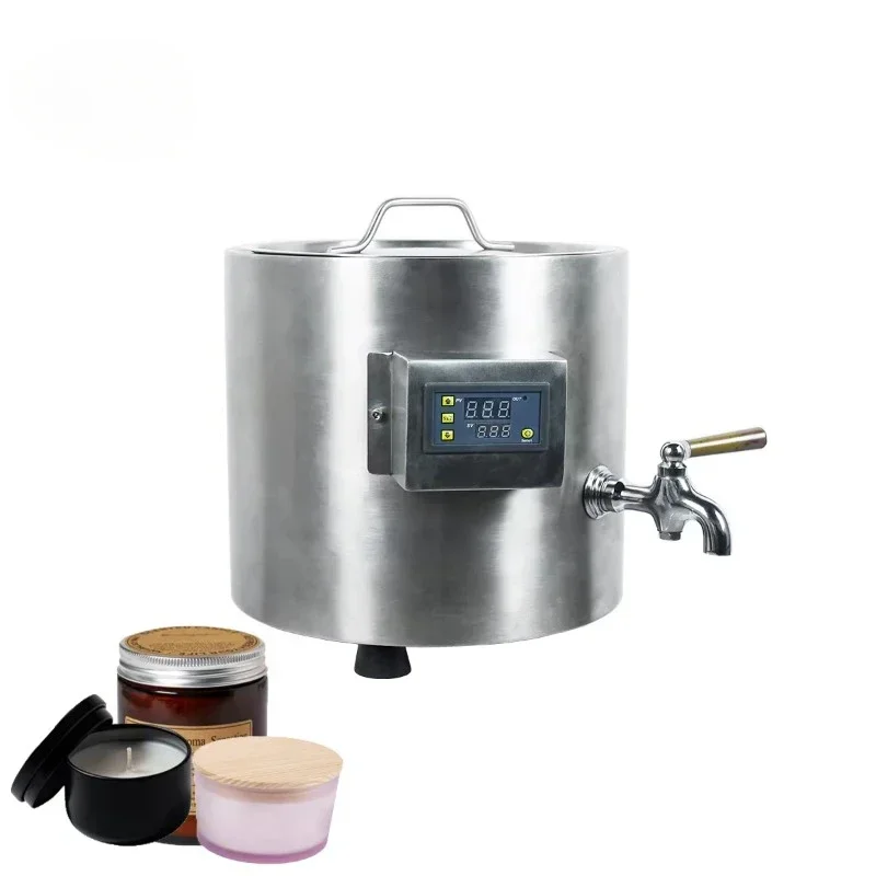 

Greece Beeswax Melting Machine with Spout 10L Up To 110C Candle/Soap Making Pot Boiler Accurate Temp Maquina De Fusione Cera