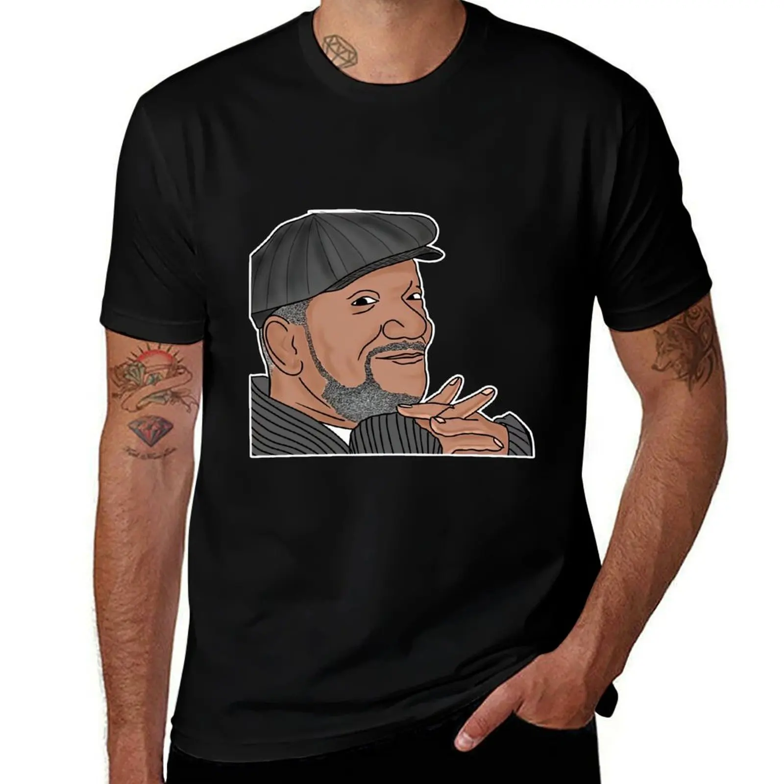 

redd-foxx star T-Shirt vintage anime shirt affliction shirts T-shirts man heavy weight t shirts for men