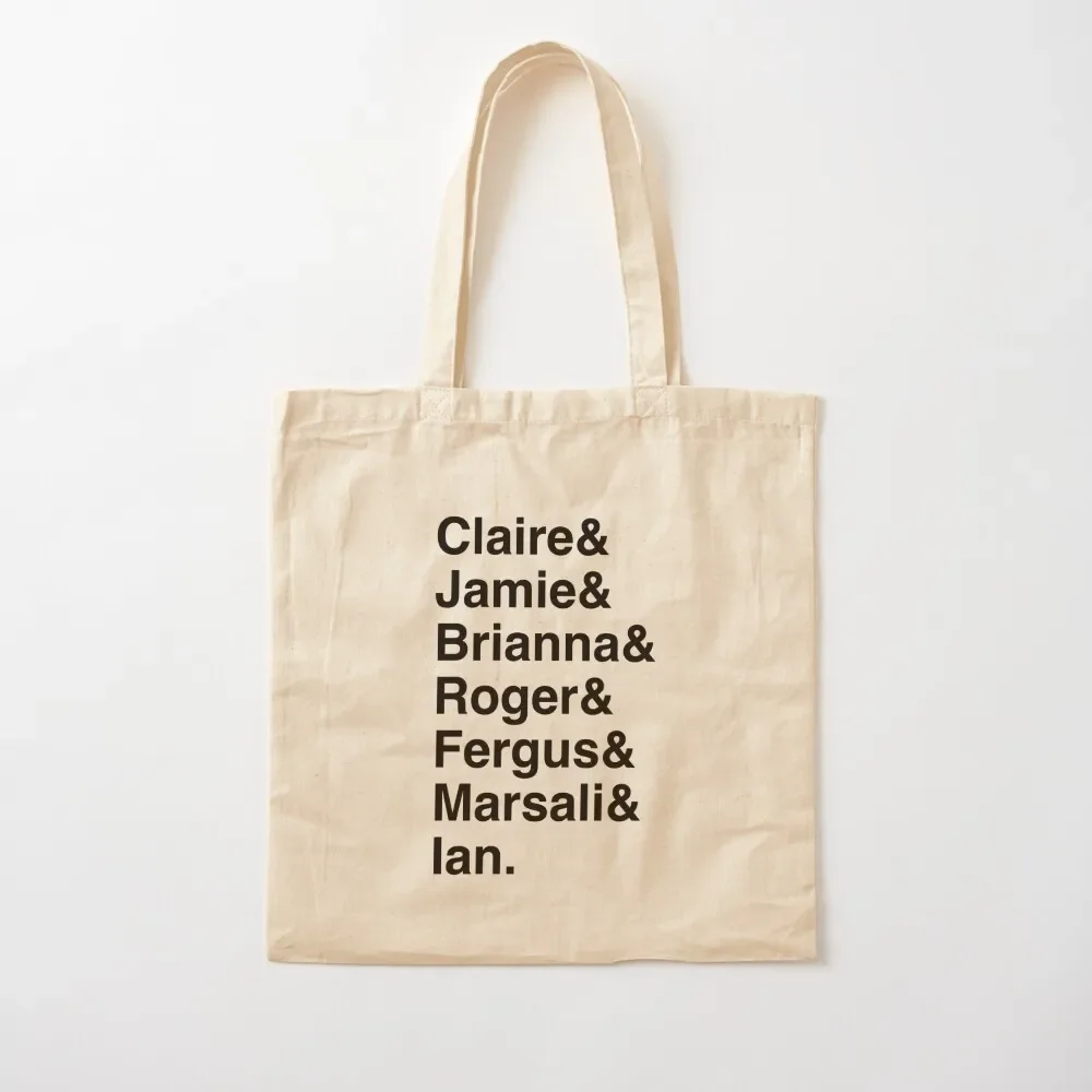 

outlander characters Tote Bag sacs de shopping personalized tote shopping trolley bag canvas shopping bag