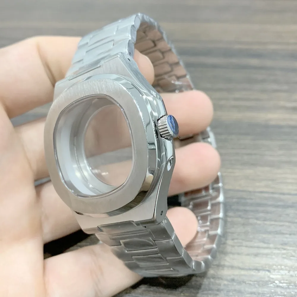 395mm-watch-cases-watchband-parts-sapphire-crystal-glass-for-modified-nautilus-nh34-nh35-nh36-nh38-movement-dial-waterproof
