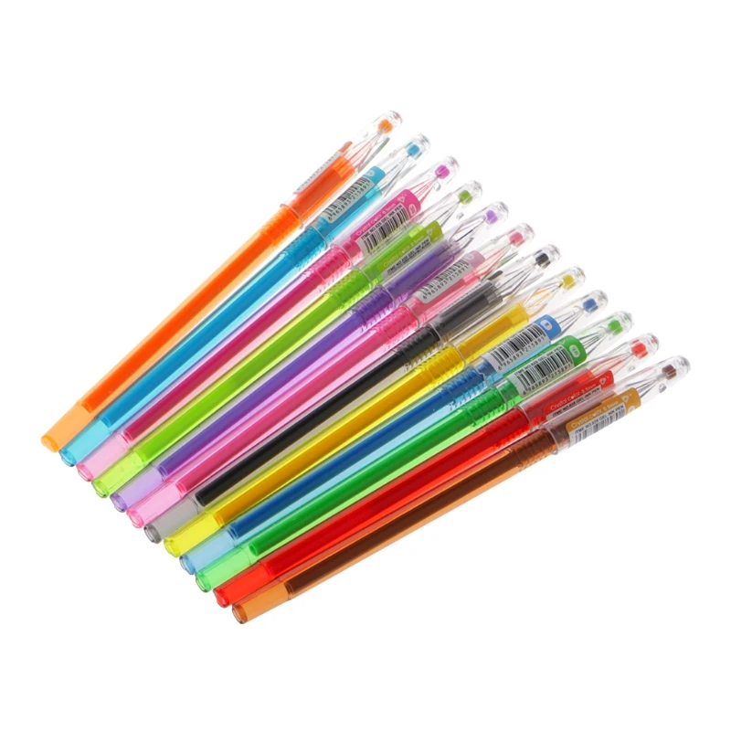 Diamond Gel Pen School Supplies Draw Random Colored Pens Student Candy Color Dropship