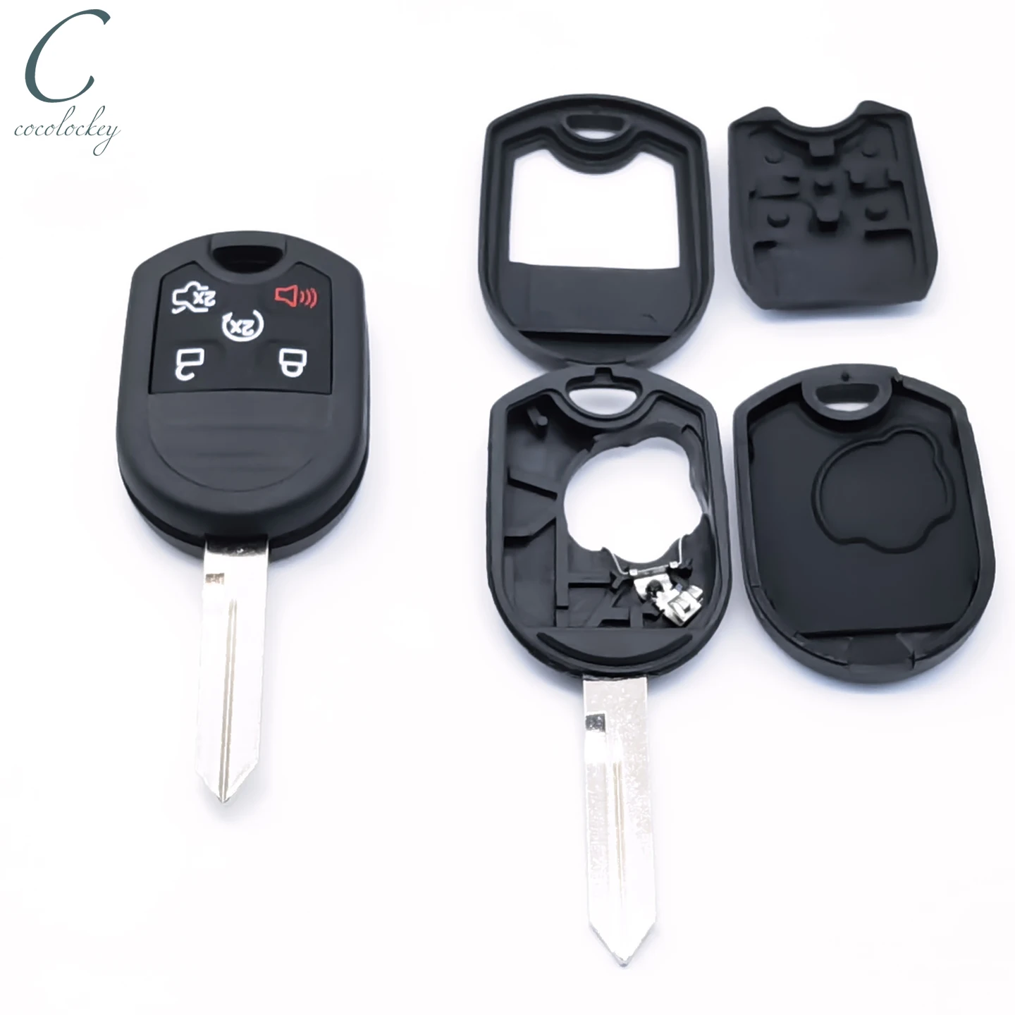 

Cocolockey дистанционный брелок для Ford Taurus Expedition Explorer Flex без ключа, корпус для автомобильных ключей, 5 кнопок, 2 шт.