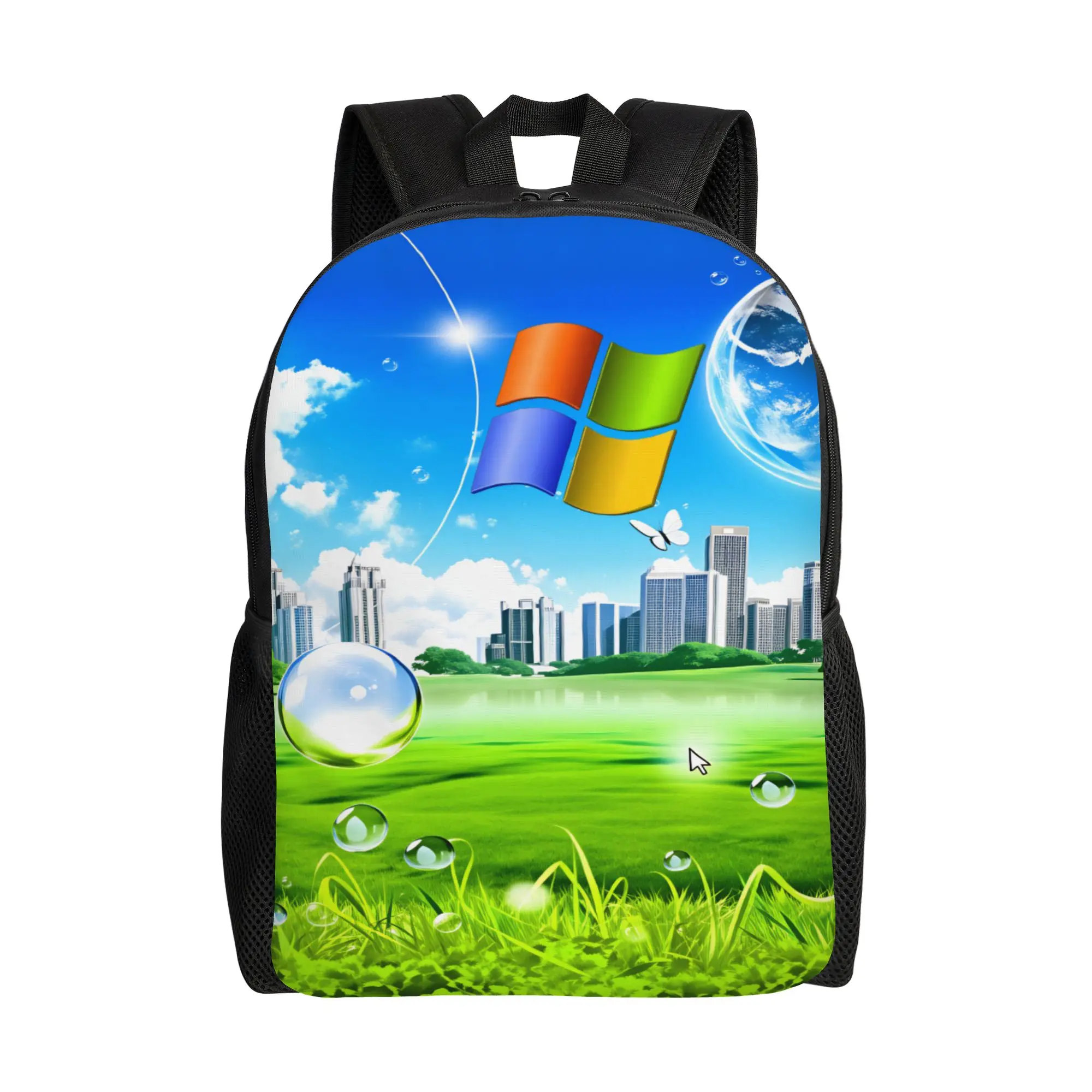 

Windows XP Backpack Trekking Backpacks Girl Designer Lightweight High School Bags Leisure Rucksack